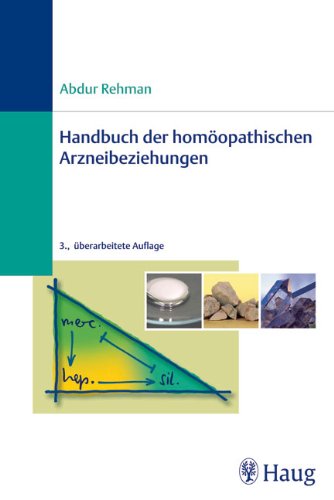 Imagen de archivo de Handbuch der homopathischen Arzneibeziehungen a la venta por medimops