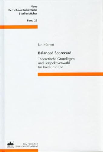 Balanced Scorecard Theoretische Grundlagen und Perspektivenwahl für Kreditinstitute [Gebundene Ausgabe] BSC Betriebswirtschaft Management Kreditinstitut Kreditinstitute Unternehmensführung Wirtschaftstheorie Wirtschaft TU Bergakademie Freiberg Neue Betriebswirtschaftliche Studienbücher ; 25 Jan Körnert (Autor) Die Balanced Scorecard ist ein betriebswirtschaftliches Konzept zur ganzheitlichen Unternehmensführung. Ihr wird vielfach mangelnde theoretische Fundierung vorgeworfen. Mit der Systemtheorie, dem Shareholder Value-Konzept und dem Stake-holder-Konzept werden drei Ansätze analysiert, die als theoretische Ausgangspunkte die Basis zur allgemeinen Ausgestaltung einer Balanced Scorecard bilden. Eine branchenorientierte Balanced Scorecard kann die Kluft zwischen dem Standardmodell nach Kaplan/Norton und unternehmensindividuellen Lösungen überbrücken. Die Studie zeigt, daß einige Wirtschaftszweige von einem Nachholbedarf hinsichtlich der Umsetzung des Balanced Scorecard-Konzepts geprägt - Jan Körnert (Autor)