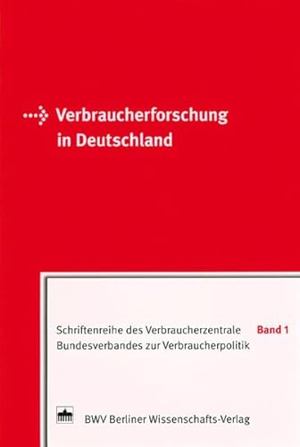 Stock image for Verbraucherforschung in Deutschland for sale by medimops