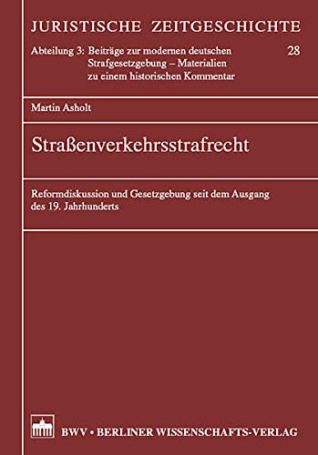 Stock image for Straenverkehrsstrafrecht for sale by Corner of a Foreign Field