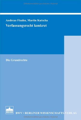 9783830515814: Verfassungsrecht konkret: Die Grundrechte