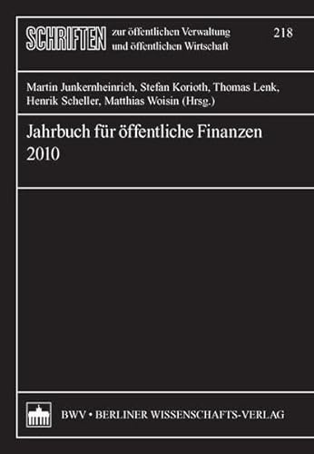 Beispielbild fr Jahrbuch ffentliche Finanzen 2010 zum Verkauf von medimops