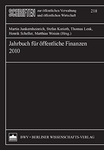 Stock image for Jahrbuch ffentliche Finanzen 2010 for sale by medimops