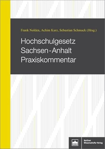 Beispielbild fr Hochschulgesetz Sachsen-Anhalt Praxiskommentar zum Verkauf von Buchpark