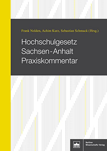 9783830538257: Hochschulgesetz Sachsen-Anhalt Praxiskommentar