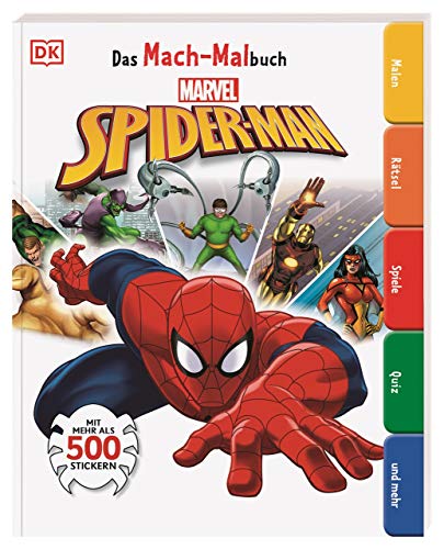 9783831040803: Das Mach-Malbuch Marvel Spider-Man: Mit mehr als 500 Stickern. Malen, Rtsel, Spiele, Quiz und mehr
