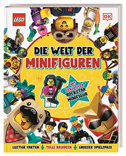 Stock image for LEGO Die Welt der Minifiguren: Lustige Fakten, tolle Bauideen, groer Spielspa. Mit exklusiver Rockstar Minifigur. Fur Kinder ab 6 Jahren for sale by Chiron Media