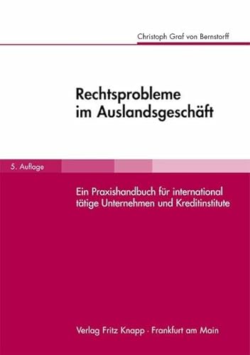 Stock image for Rechtsprobleme im Auslandsgeschft for sale by medimops