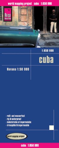 Reise Know-How Landkarte Cuba (1:850.000) mit Havanna (1:50.000) - Perkins John