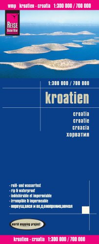 9783831771400: Croacia, mapa de carreteras impermeable. Escala 1:300.000 / 1:700.000. Reise Know-How