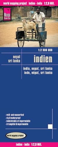 Beispielbild fr Reise Know-How Landkarte Indien. Nepal. Sri Lanka (1 : 2 900 000) zum Verkauf von medimops