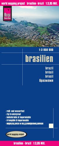 Beispielbild fr Brasilien 1 : 3:850:000: Kartenbild 2seitig, klassifiziertes Straennetz, Ortsindex, GPS-tauglich durch GradnetzHhenschichten-Relief, exakte Hhenlinien, rei-und wasserfest zum Verkauf von medimops