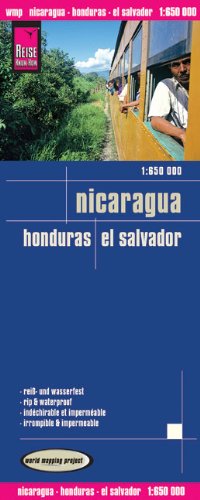 Nicaragua, Honduras, El Salvador 1 : 650 000: Kartenbild 2seitig. Naturparks, Naturschutzgebiete. Viele Ausflugsziele. UTM-Raster für GPS am . . Straßennetz. Gitternetz und Ortsindex - Reise Know-How Verlag