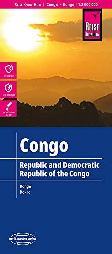 9783831771912: Congo y R.D. del Congo, mapa impermeable de carreteras. Escala 1:2.000.000 impermeable. Reise Know-How.: rei- und wasserfest. Hhenlinien mit ... Republic / Democratic Republic (1:2.000.000))