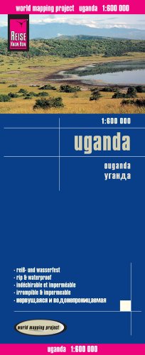 9783831772131: Uganda, mapa de carreteras impermeable. Escala 1:600.000. Reise Know-How.