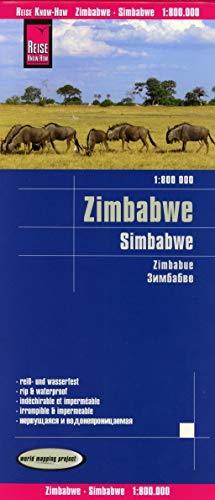 Reise Know-How Landkarte Simbabwe (1:800.000): world mapping project [Map] Peter Rump, Reise Know...