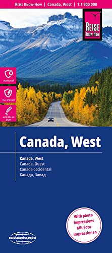 Beispielbild fr Reise Know-How Landkarte Kanada West (1:1.900.000): world mapping project zum Verkauf von medimops