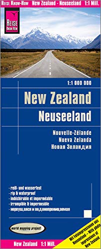 9783831773152: Nueva Zelanda, mapa impermeable de carreteras. Escala 1:1.000.000 impermeable. Reise Know-How.: Exakte Hhenlinien. Hhenschichten-Relief. ... Ortsindex (New Zealand (1:1.000.000))