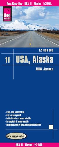 9783831774043: USA 11: Alaska 1:2.000.000 mapa de carreteras impermeable. Reise Know-How.: world mapping project