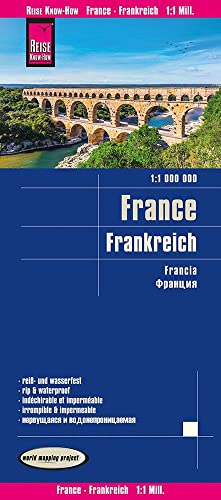 Stock image for Reise Know-How Landkarte Frankreich (1:1.000.000): rei- und wasserfest (world mapping project) for sale by medimops