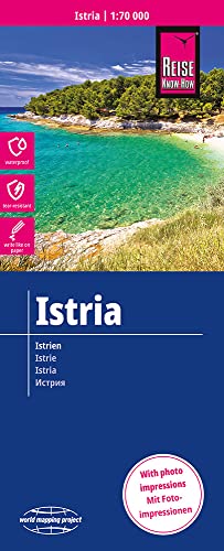 Beispielbild fr Reise Know-How Landkarte Istrien / Istria (1:70.000): rei- und wasserfest (world mapping project) zum Verkauf von medimops