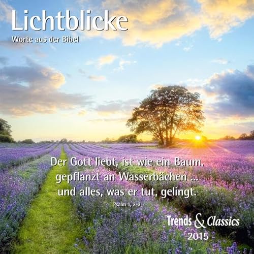 9783832026745: Lichtblicke - T & C-Kalender 2015: Worte aus der Bibel