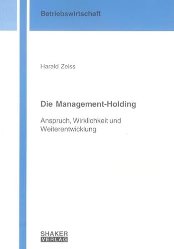 9783832245290: Zeiss, H: Management-Holding