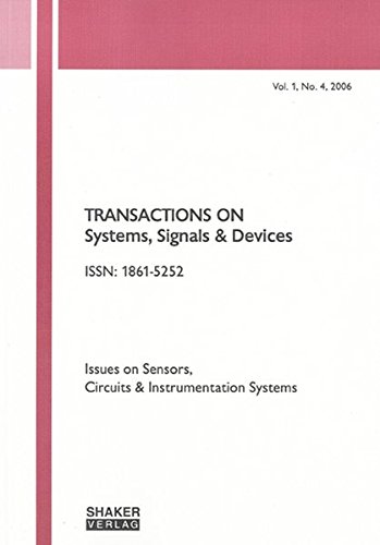 9783832256418: Transactions on Systems, Signals and Devices: Issues on Sensors, Circuits and Instrumentation Systems: v. 1, No. 4