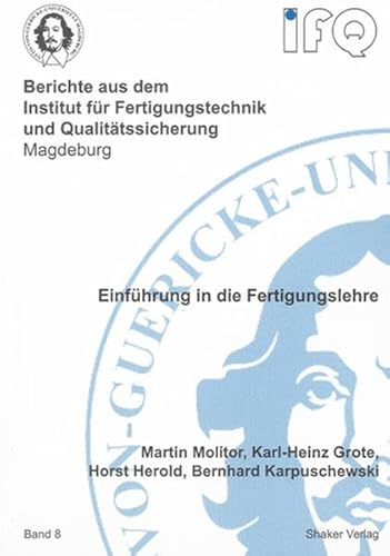 Imagen de archivo de Einfhrung in die Fertigungslehre a la venta por medimops