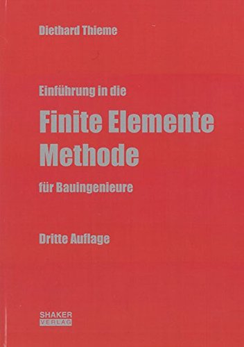 9783832269197: Thieme, D: Einf.i.d.Finite Elemente Meth.