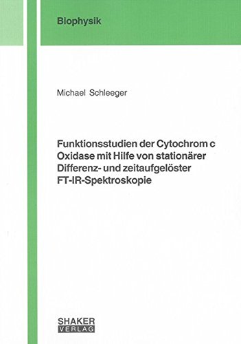 9783832282851: Funktionsstudien der Cytochrom c Oxidase mit Hilfe von stationrer Differenz- und zeitaufgelster FT-IR-Spektroskopie