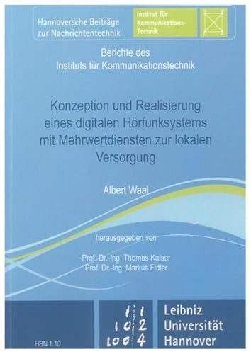 9783832294229: Konzeption und Realisierung eines digitalen Hrfunksystems mit Mehrwertdiensten zur lokalen Versorgung