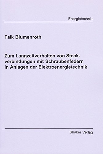 9783832295066: Zum Langzeitverhalten von Steckverbindungen mit Schraubenfedern in Anlagen der Elektroenergietechnik