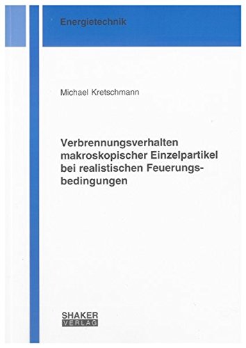 9783832296131: Kretschmann, M: Verbrennungsverhalten makroskopischer Einzel