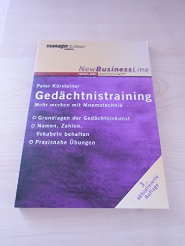 Beispielbild fr Gedchtnistraining: Mehr merken mit Mnemotechnik zum Verkauf von Buchstube Tiffany