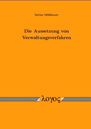 9783832501983: Die Aussetzung Von Verwaltungsverfahren