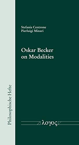 Beispielbild fr Oskar Becker on Modalities (Paperback) zum Verkauf von CitiRetail