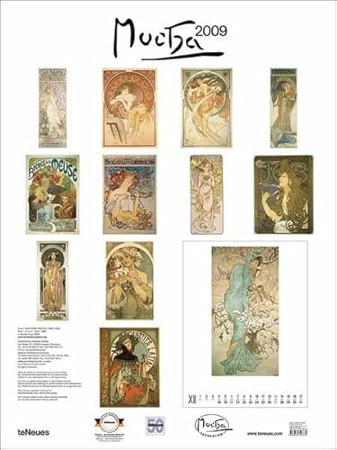 2009 Mucha Super Poster Calendar (9783832726775) by Mucha, Alphonse