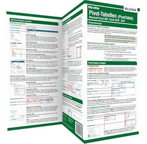 Image d'archives pour Pivot-Tabellen (PivotTable) Microsoft Excel 365 / Excel 2019 - 2021 mis en vente par PBShop.store US