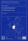 Beispielbild fr An introduction to German law. 3. Ed. zum Verkauf von Wissenschaftliches Antiquariat Kln Dr. Sebastian Peters UG