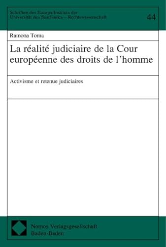 9783832903503: Le ralite judiciaire de la Cour europenne des droits de l' homme