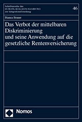 9783832909796: Das Verbot der mittelbaren Diskriminierung und seine Anwendung auf die gesetzliche Rentenversicherung: 46