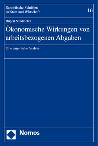 Beispielbild fr konomische Wirkungen von arbeitsbezogenen Abgaben zum Verkauf von medimops