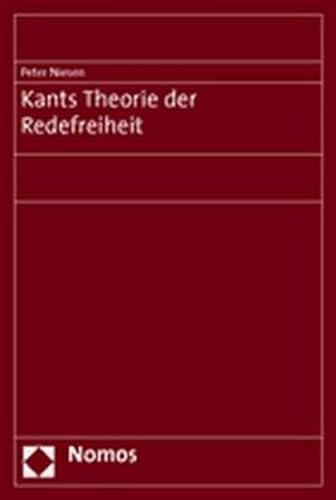 9783832912833: Kants Theorie der Redefreiheit