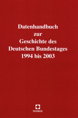 Datenhandbuch 1994 bis 2003 Ergänzungsband - Feldkamp, Michael F.