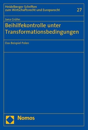 9783832916626: Beihilfekontrolle unter Transformationsbedingungen: Das Beispiel Polen: 27