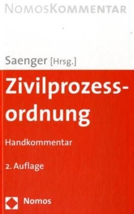 Beispielbild fr Zivilprozessordnung - ZPO. Handkommentar zum Verkauf von medimops