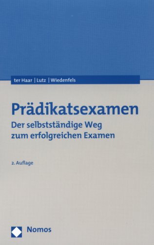 9783832927554: Prdikatsexamen: Der selbstndige Weg zum erfolgreichen Examen