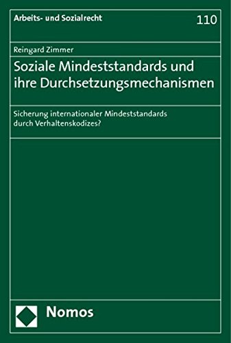 9783832936983: Soziale Mindeststandards und ihre Durchsetzungsmechanismen: Sicherung internationaler Mindeststandards durch Verhaltenskodizes?