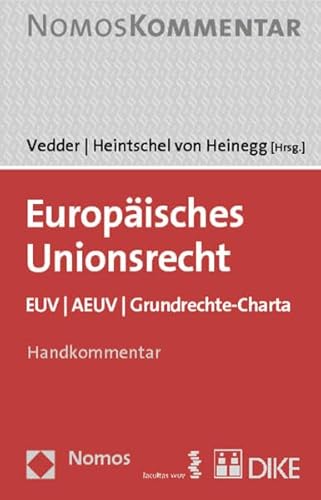 9783832937621: Europaisches Unionsrecht: Euv U Aeuv U Grundrechte-charta